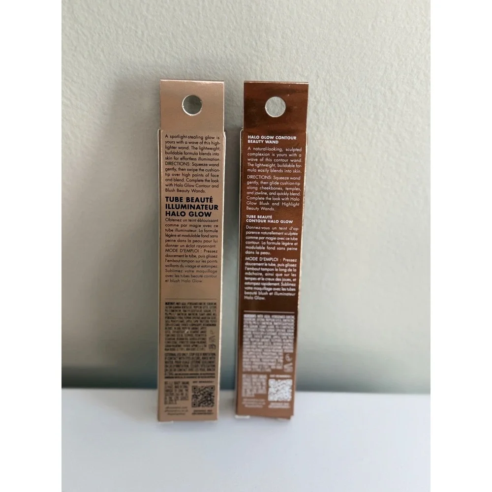 e.l.f. Halo Glow Beauty Wand Set Women 0.33oz Tan Deep Holographic Honey NWT